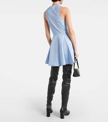 Hemdblusenkleid Godet aus Baumwollpopeline | Ami Paris