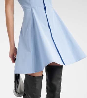 Hemdblusenkleid Godet aus Baumwollpopeline | Ami Paris