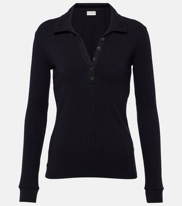 Horst cotton-blend polo shirt | Dries Van Noten