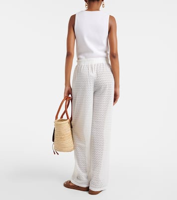 Sienna open-knit wide-leg pants | Melissa Odabash