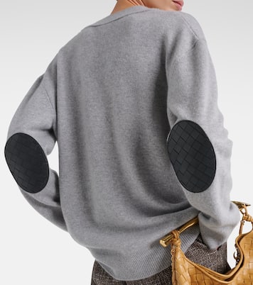 Cárdigan de mezcla de cachemir con piel | Bottega Veneta