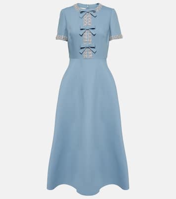 Crepe Couture embellished midi dress | Valentino