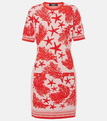 Miniabito Barocco Sea in jacquard | Versace