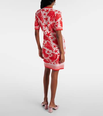 Miniabito Barocco Sea in jacquard | Versace