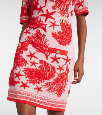 Miniabito Barocco Sea in jacquard | Versace