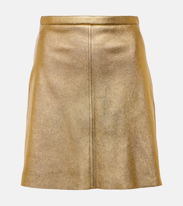 Mini-jupe Lucie 22 en cuir métallisé | Stouls