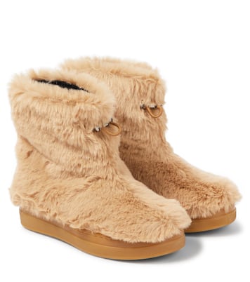 Faux fur ankle boots | Il Gufo