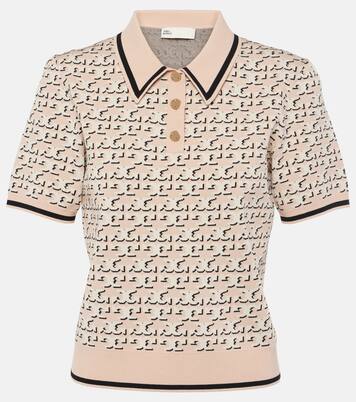 Polo in jacquard con logo | Tory Burch