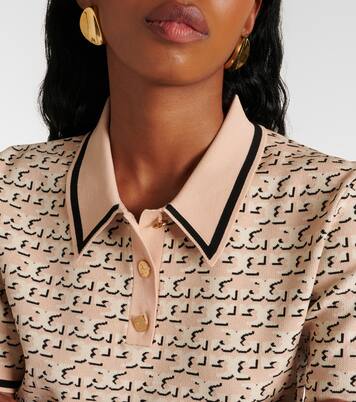 Polo in jacquard con logo | Tory Burch
