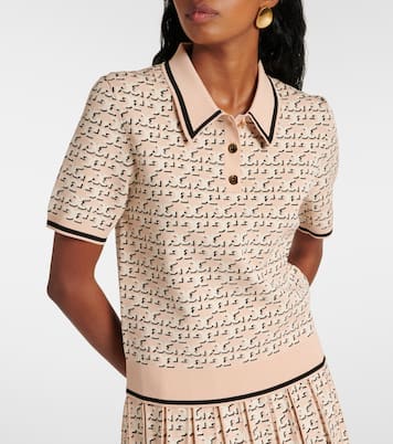 Polo in jacquard con logo | Tory Burch
