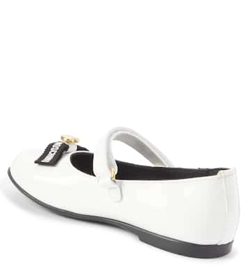Ballerines en cuir verni | Moschino Kids
