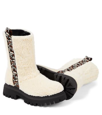 Stivali in teddy con logo | Moschino Kids