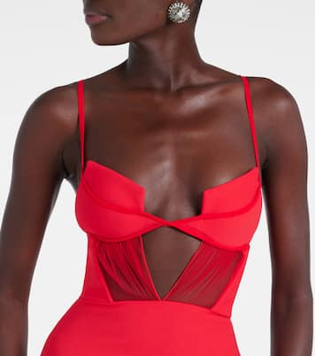Maxikleid aus Crêpe | Nensi Dojaka