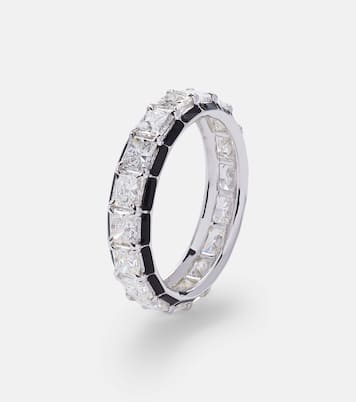 Bague Radiant Eternity en or blanc 18 ct et diamants | Kamyen