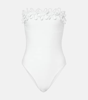 Hana embroidered bandeau swimsuit | Karla Colletto