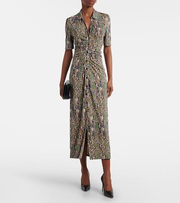 Zoey printed jersey midi dress | Diane von Furstenberg