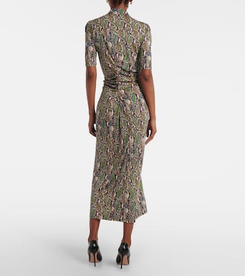 Zoey printed jersey midi dress | Diane von Furstenberg