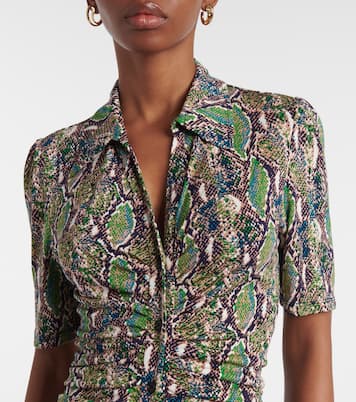 Zoey printed jersey midi dress | Diane von Furstenberg