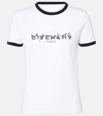 T-shirt Ringer in jersey di misto cotone | Givenchy