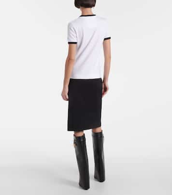 T-shirt Ringer in jersey di misto cotone | Givenchy