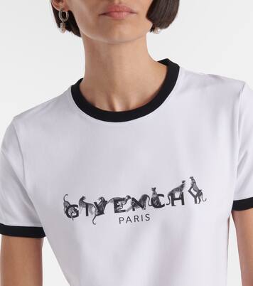 T-shirt Ringer in jersey di misto cotone | Givenchy