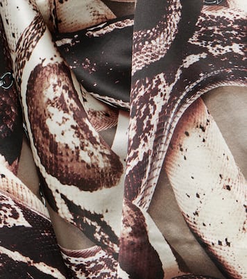 Foulard in twill di seta con stampa | Acne Studios