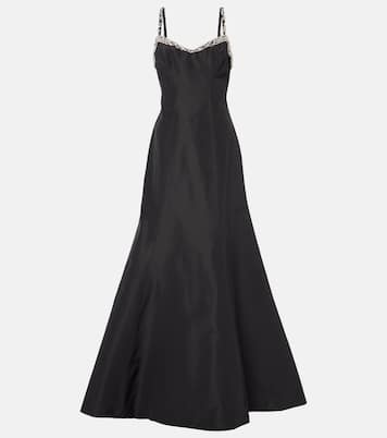 Vestido de fiesta Tumpet de seda adornado | Monique Lhuillier