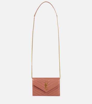 Cassandre matelassé leather wallet on chain | Saint Laurent