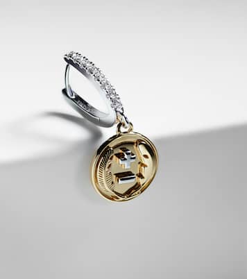 Boucle d'oreille unique Vivacity Mini en or 18 ct et diamants | FoundRae