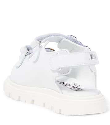 Sandalias Teddy Bear de piel | Moschino Kids