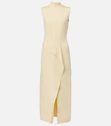 Draped asymmetric midi dress | Roland Mouret