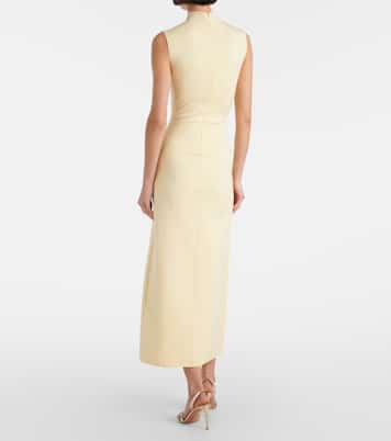 Draped asymmetric midi dress | Roland Mouret