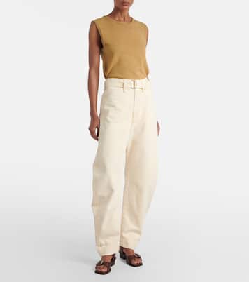 Belted barrel-leg jeans | Lemaire