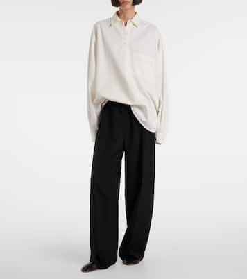 Yaji wool straight pants | The Row