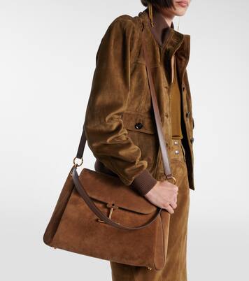 Schultertasche Tara Medium aus Veloursleder | Tom Ford