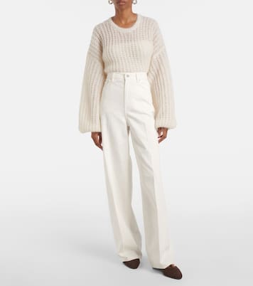 Jeans a gamba larga e vita alta | Toteme
