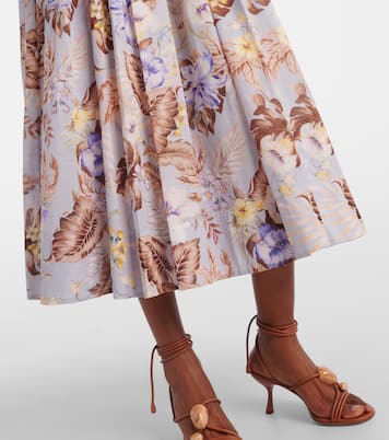 Abito bustier Rhiannon in cotone con stampa floreale | Zimmermann