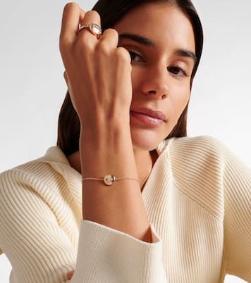 Bracciale Pom Pom Dot in oro rosa 18kt con turchese e diamanti | Pomellato