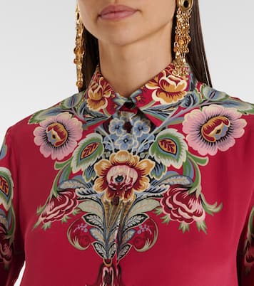 Camisa de crepé de seda floral | Etro