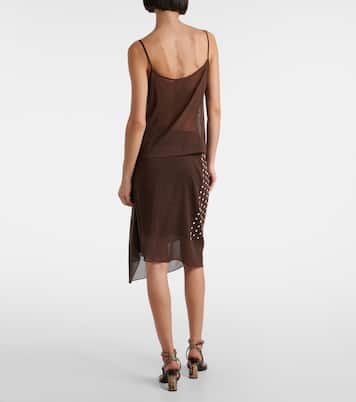 Tank top in misto seta a pois | Dries Van Noten