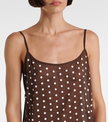 Tank top in misto seta a pois | Dries Van Noten
