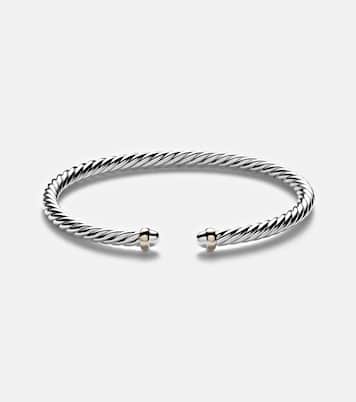 Bracelet Cable Flex en argent sterling et or 14 ct | David Yurman