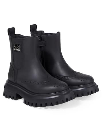 Leather ankle boots | Dolce&Gabbana Kids