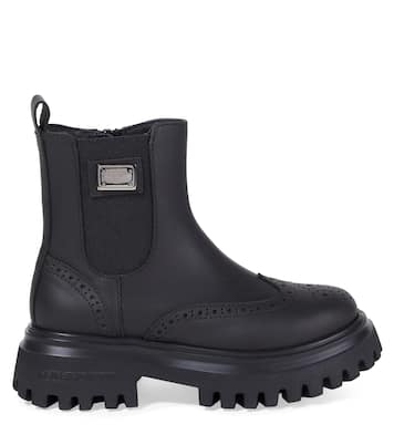 Leather ankle boots | Dolce&Gabbana Kids