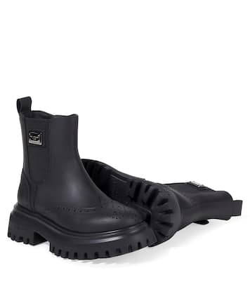 Leather ankle boots | Dolce&Gabbana Kids