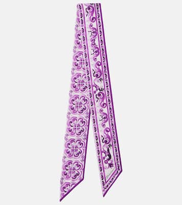 Majolica printed silk twill scarf | Dolce&Gabbana