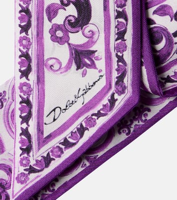 Majolica printed silk twill scarf | Dolce&Gabbana