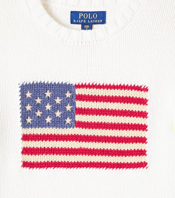 Pullover in cotone con intarsi | Polo Ralph Lauren Kids