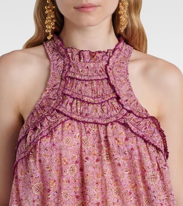 Carlee printed ruffled cotton blouse | Marant Etoile