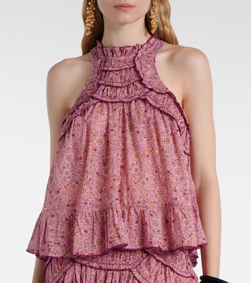Carlee printed ruffled cotton blouse | Marant Etoile